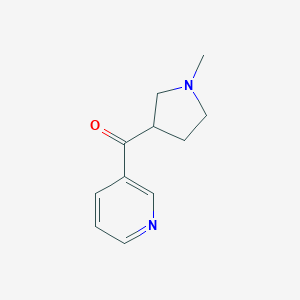 molecular formula C11H14N2O B014152 (R,S)-1-Methyl-3-nicotinoylpyrrolidine CAS No. 125630-26-4