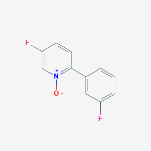 molecular formula C11H7F2NO B1415201 5-Fluoro-2-(3-fluorophenyl)pyridine 1-oxide CAS No. 1700602-74-9