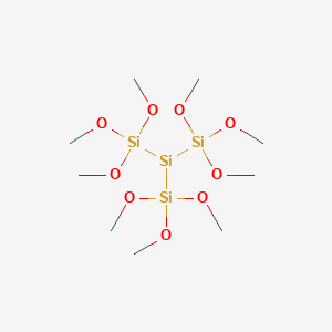 molecular formula C9H27O9Si4 B14152184 Tris(trimethoxysilyl)silane 
