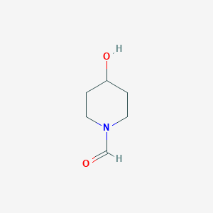 molecular formula C6H11NO2 B141522 4-Hydroxypiperidine-1-carbaldehyde CAS No. 141047-46-3
