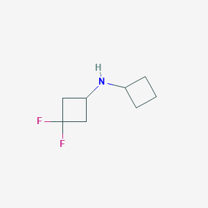 molecular formula C8H13F2N B1415221 N-Cyclobutyl-3,3-difluorocyclobutan-1-amine CAS No. 1849379-14-1