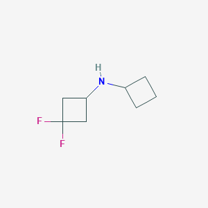 B1415221 N-Cyclobutyl-3,3-difluorocyclobutan-1-amine CAS No. 1849379-14-1