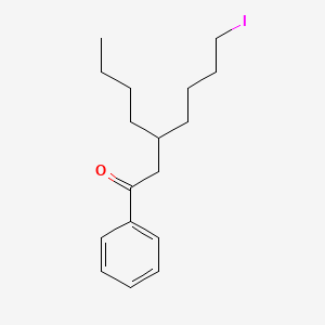 molecular formula C17H25IO B14152260 3-Butyl-7-iodo-1-phenylheptan-1-one CAS No. 88931-78-6