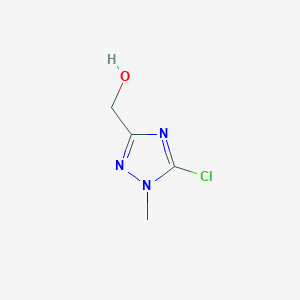molecular formula C4H6ClN3O B1415234 (5-Chloro-1-methyl-1h-1,2,4-triazol-3-yl)methanol CAS No. 2167200-54-4