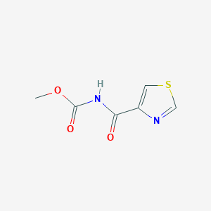 molecular formula C6H6N2O3S B14152345 Methyl (1,3-thiazole-4-carbonyl)carbamate CAS No. 89257-47-6