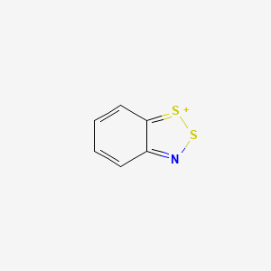 molecular formula C6H4NS2+ B14152426 1,2,3-Benzodithiazol-1-ium CAS No. 273-81-4