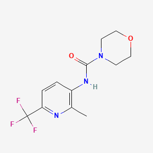molecular formula C12H14F3N3O2 B1415244 N-[2-methyl-6-(trifluoromethyl)pyridin-3-yl]morpholine-4-carboxamide CAS No. 2197063-30-0