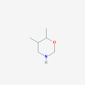 molecular formula C6H13NO B14152476 Tetrahydro-5,6-dimethyl-2H-1,3-oxazine CAS No. 51673-86-0