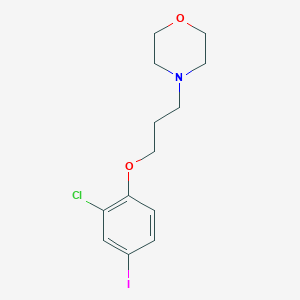 molecular formula C13H17ClINO2 B1415250 4-(3-(2-Chloro-4-iodophenoxy)propyl)morpholine CAS No. 1862228-43-0