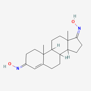 molecular formula C19H28N2O2 B14152502 Androst-4-ene-3,17-dione dioxime CAS No. 5953-65-1