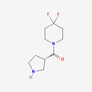 molecular formula C10H16F2N2O B1415252 4,4-Difluoro-1-[(3S)-pyrrolidine-3-carbonyl]piperidine CAS No. 1315593-08-8