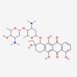 molecular formula C36H48N2O11 B14152545 Roseorubicin B CAS No. 70559-01-2