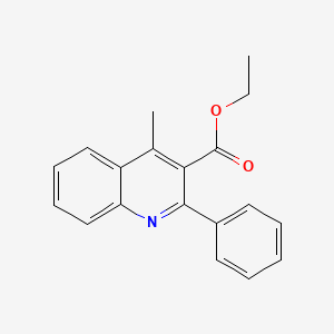 molecular formula C19H17NO2 B14152644 Ethyl 4-methyl-2-phenylquinoline-3-carboxylate CAS No. 71058-94-1