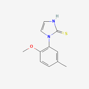 molecular formula C11H12N2OS B1415269 1-(2-methoxy-5-methylphenyl)-1H-imidazole-2-thiol CAS No. 475997-88-7