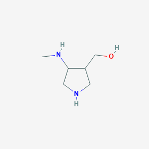 molecular formula C6H14N2O B141527 (4-(Methylamino)pyrrolidin-3-yl)methanol CAS No. 128740-30-7
