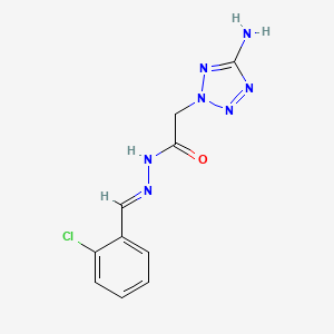molecular formula C10H10ClN7O B14152825 2-(5-amino-2H-tetrazol-2-yl)-N'-[(E)-(2-chlorophenyl)methylidene]acetohydrazide 