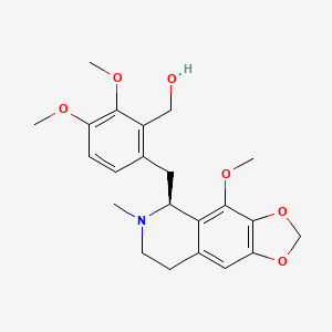 molecular formula C22H27NO6 B14152991 Macrantaline CAS No. 62818-76-2