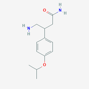 molecular formula C13H20N2O2 B14153047 4-Amino-3-[4-(propan-2-yloxy)phenyl]butanamide CAS No. 339348-16-2