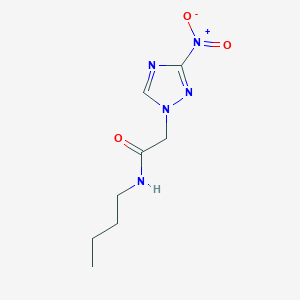 molecular formula C8H13N5O3 B14153108 N-butyl-2-(3-nitro-1H-1,2,4-triazol-1-yl)acetamide CAS No. 104958-89-6