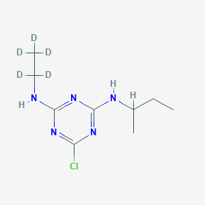 molecular formula C9H16ClN5 B1415324 Sebuthylazine-d5 (ethyl-d5) CAS No. 1219805-56-7