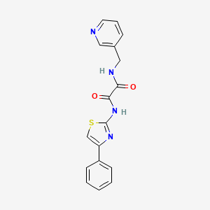 molecular formula C17H14N4O2S B14153266 N'-(4-phenyl-1,3-thiazol-2-yl)-N-(pyridin-3-ylmethyl)oxamide CAS No. 369608-52-6