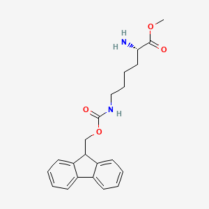 molecular formula C22H26N2O4 B14153305 N6-[(9H-Fluoren-9-ylmethoxy)carbonyl]-L-lysine methyl ester CAS No. 133628-29-2