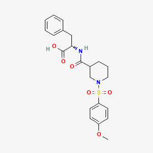 molecular formula C22H26N2O6S B14153324 N-({1-[(4-methoxyphenyl)sulfonyl]piperidin-3-yl}carbonyl)-L-phenylalanine CAS No. 956970-53-9