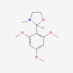 molecular formula C13H19NO4 B14153327 3-Methyl-2-(2,4,6-trimethoxyphenyl)oxazolidine CAS No. 101932-26-7