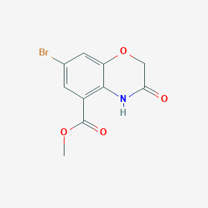 molecular formula C10H8BrNO4 B1415334 methyl 7-bromo-3-oxo-3,4-dihydro-2H-1,4-benzoxazine-5-carboxylate CAS No. 2092040-62-3