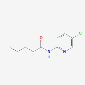 molecular formula C10H13ClN2O B14153350 N-(5-chloropyridin-2-yl)pentanamide CAS No. 13694-85-4