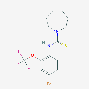 molecular formula C14H16BrF3N2OS B1415339 N-[4-bromo-2-(trifluoromethoxy)phenyl]azepane-1-carbothioamide CAS No. 2197054-46-7