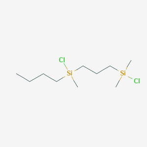 molecular formula C10H24Cl2Si2 B14153393 Butyl(chloro){3-[chloro(dimethyl)silyl]propyl}(methyl)silane CAS No. 3909-73-7