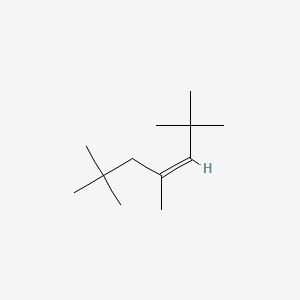 molecular formula C12H24 B14153442 2,2,4,6,6-Pentamethylhept-3-ene, (Z)- CAS No. 27656-50-4