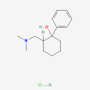 molecular formula C15H24ClNO B14153477 2-((Dimethylamino)methyl)-1-phenylcyclohexanol hydrochloride CAS No. 66170-25-0
