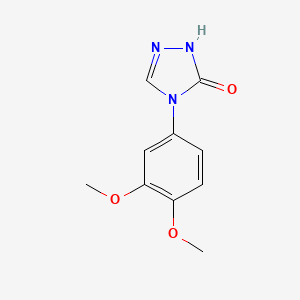 molecular formula C10H11N3O3 B1415350 4-(3,4-Dimethoxyphenyl)-2,4-dihydro-3H-1,2,4-triazol-3-one CAS No. 2197053-18-0