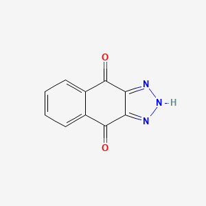 molecular formula C10H5N3O2 B14153592 1H-Naphtho[2,3-d][1,2,3]triazole-4,9-dione CAS No. 3915-98-8