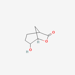 molecular formula C7H10O3 B14153609 4-Hydroxy-6-oxabicyclo[3.2.1]octan-7-one CAS No. 88255-83-8