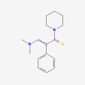 molecular formula C16H22N2S B14153623 3-(Dimethylamino)-2-phenyl-1-piperidin-1-ylprop-2-ene-1-thione CAS No. 89099-53-6