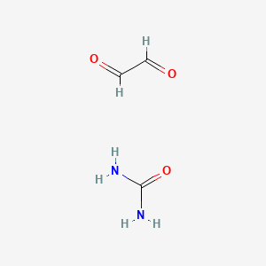 molecular formula C3H6N2O3 B14153678 Oxaldehyde;urea CAS No. 53037-34-6