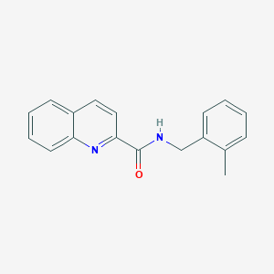 molecular formula C18H16N2O B14153756 N-[(2-methylphenyl)methyl]quinoline-2-carboxamide CAS No. 879307-42-3