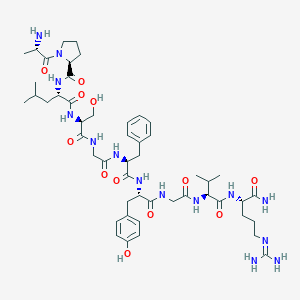 molecular formula C50H76N14O12 B141538 Locustatachykinin II CAS No. 126985-98-6