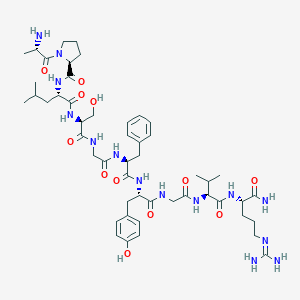 molecular formula C50H76N14O12 B141538 Locustatachykinin Ii Protein, Locusta Migratoria CAS No. 126985-98-6