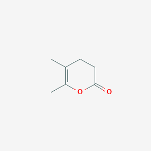 molecular formula C7H10O2 B14153805 5,6-Dimethyl-3,4-dihydro-2H-pyran-2-one CAS No. 4054-96-0