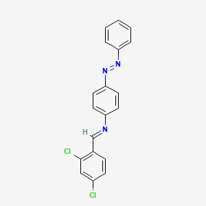 molecular formula C19H13Cl2N3 B14153829 N-[(E)-(2,4-dichlorophenyl)methylidene]-4-[(E)-phenyldiazenyl]aniline CAS No. 314279-28-2