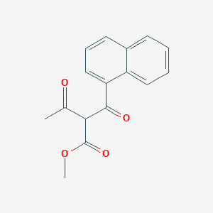 molecular formula C16H14O4 B14153883 2-(Naphthalene-1-carbonyl)-3-oxo-butyric acid methyl ester CAS No. 676348-51-9