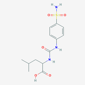 molecular formula C13H19N3O5S B14153892 N-[(4-sulfamoylphenyl)carbamoyl]leucine CAS No. 5270-69-9