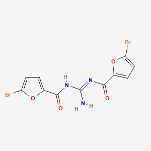 molecular formula C11H7Br2N3O4 B14153901 N,N'-di-(5-bromo-2-furoyl)guanidine CAS No. 62120-12-1