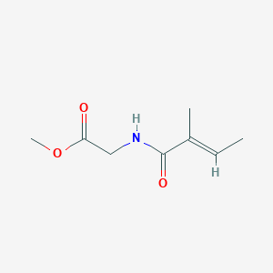 molecular formula C8H13NO3 B141540 Tiglyl Glycine Methyl Ester CAS No. 55649-53-1