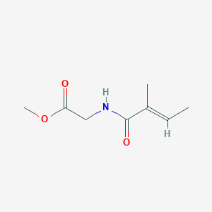 molecular formula C8H13NO3 B141540 N-Tiglylglycine methyl ester CAS No. 55649-53-1