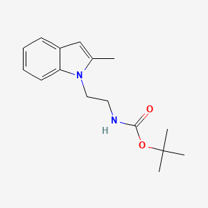 molecular formula C16H22N2O2 B1415401 tert-Butyl 2-(2-methyl-1H-indol-1-yl)ethylcarbamate CAS No. 1105192-83-3